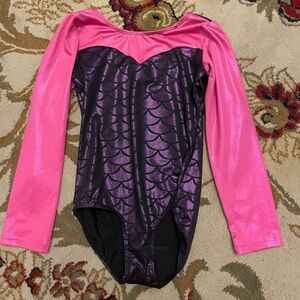 Source Unknown Pink and Purple Kids Bodysuit